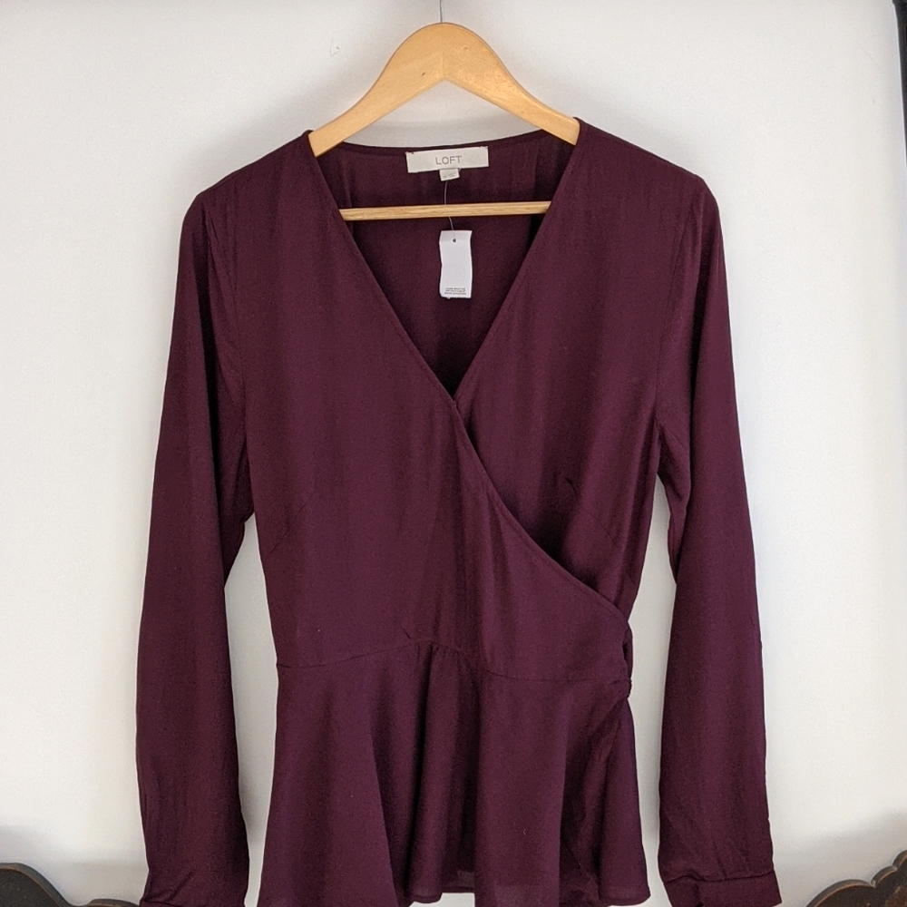 Long Sleeved Wrap Shirt